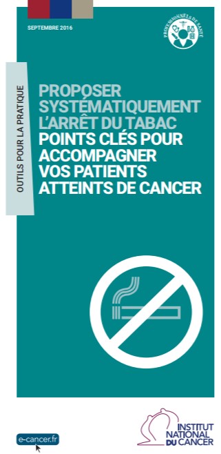 Dépliant « La prise en charge systématique de l’arrêt du tabac pour vos patients atteints de cancer » 